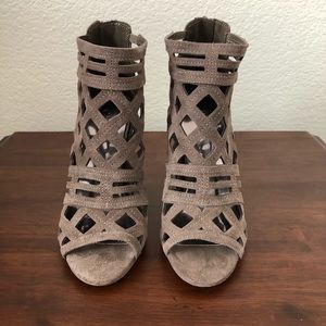 Carlos Santana Brown Suede Bootie/Heel